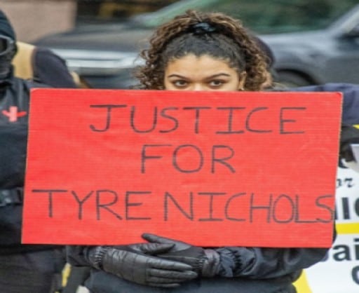 justice for tyre nichols sign